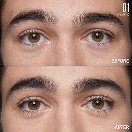 Magnificent Mascara before and after on man