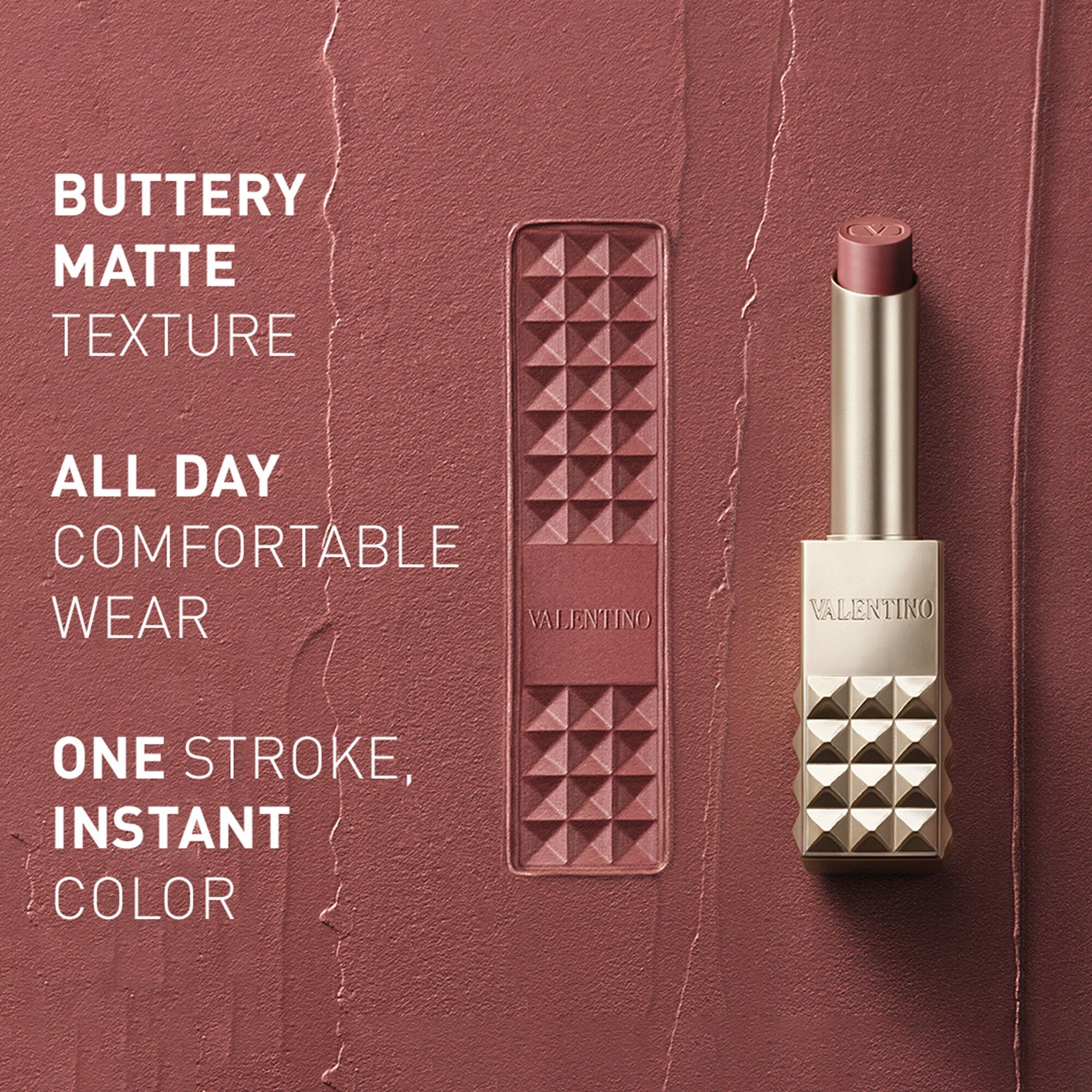 Spike Valentino Buttery Matte Refillable Lipstick Trio & Clutch