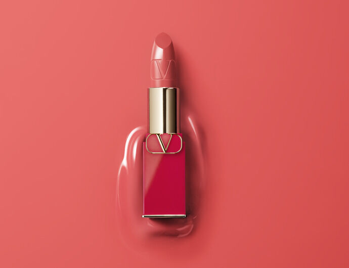 Coral Rosso Valentino Lipstick in coral lipstick formula