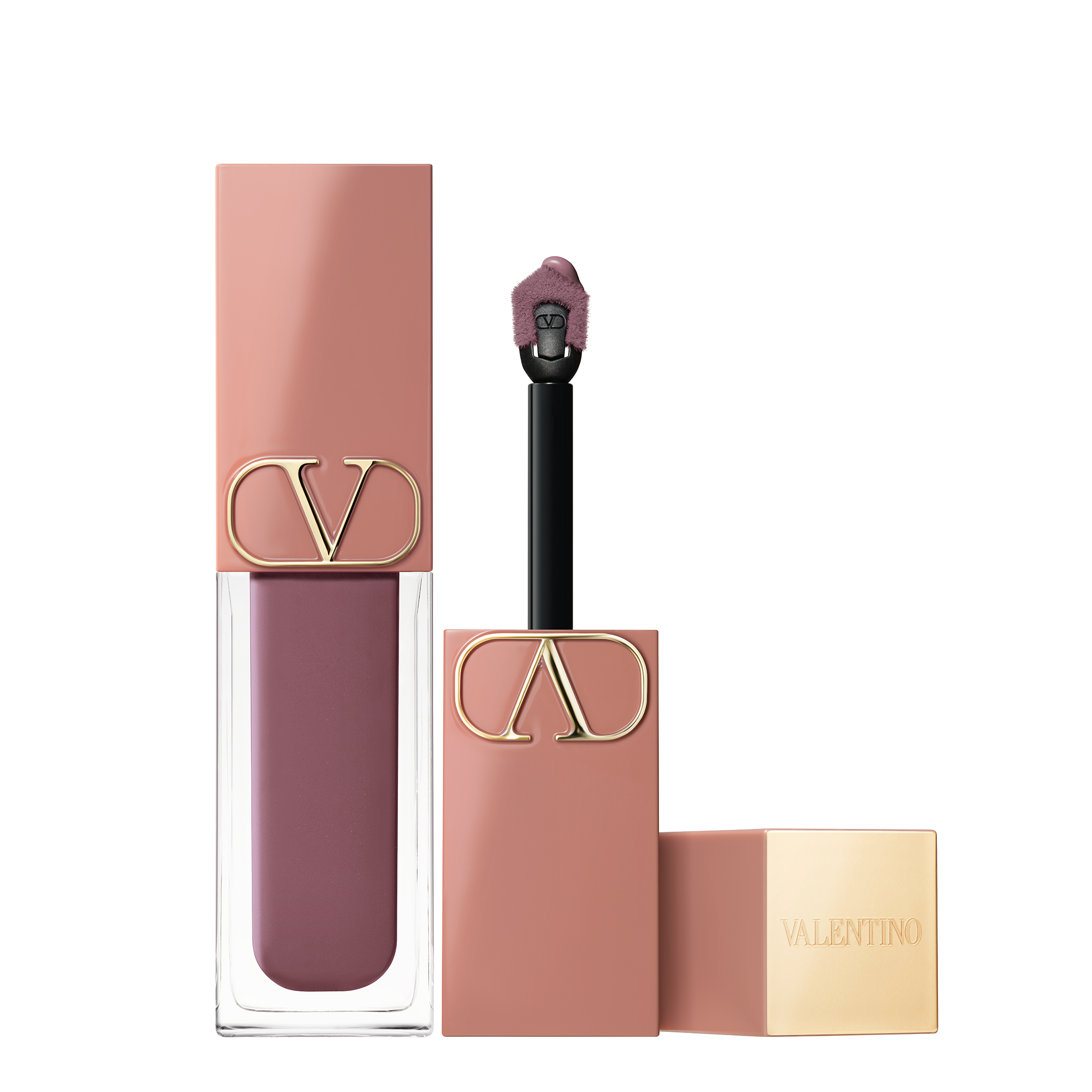 Valentino Beauty Liquirosso 2 In 1 Lip Blush Soft Matte Color Lipstick Shade 601R Purple 40$