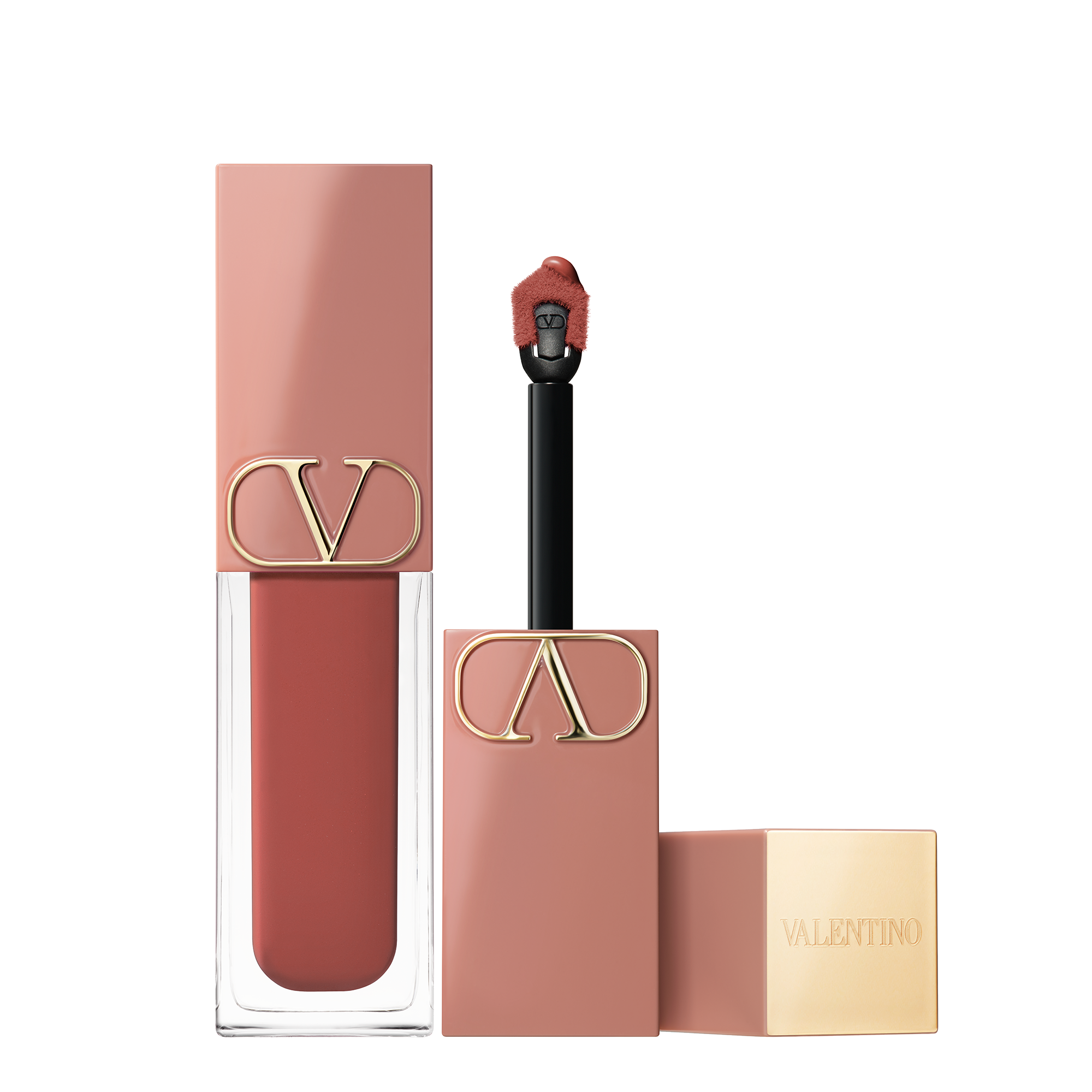 Valentino Beauty Liquirosso 2 In 1 Lip Blush Soft Matte Color Lipstick Shade 151R Nude In Motion 40$