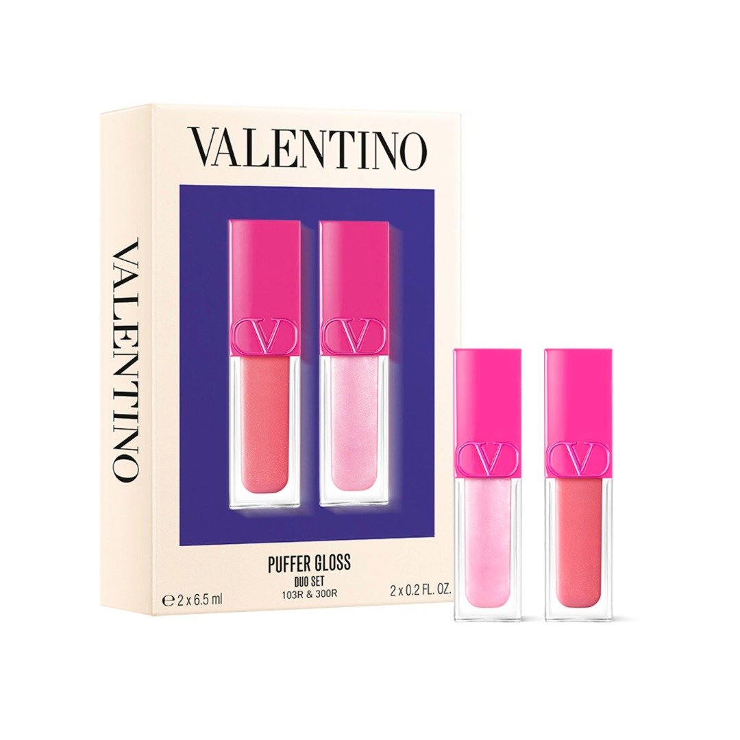 Valentino Beauty Puffer Gloss Makeup Gift Set Lipstick