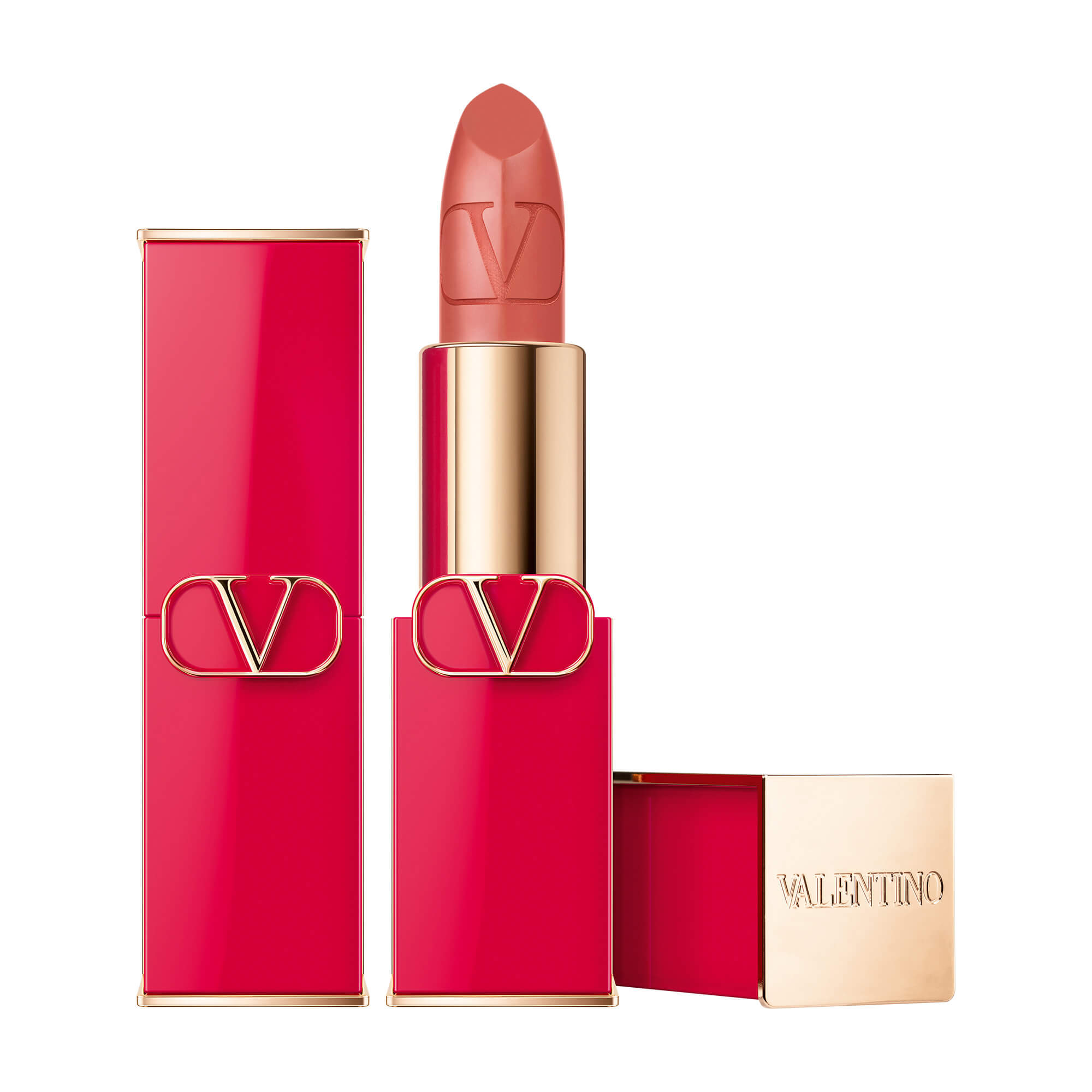 Valentino Beauty Rosso Refillable Lipstick Shade 106A Soft Sienna Satin Personalized Gift 45$