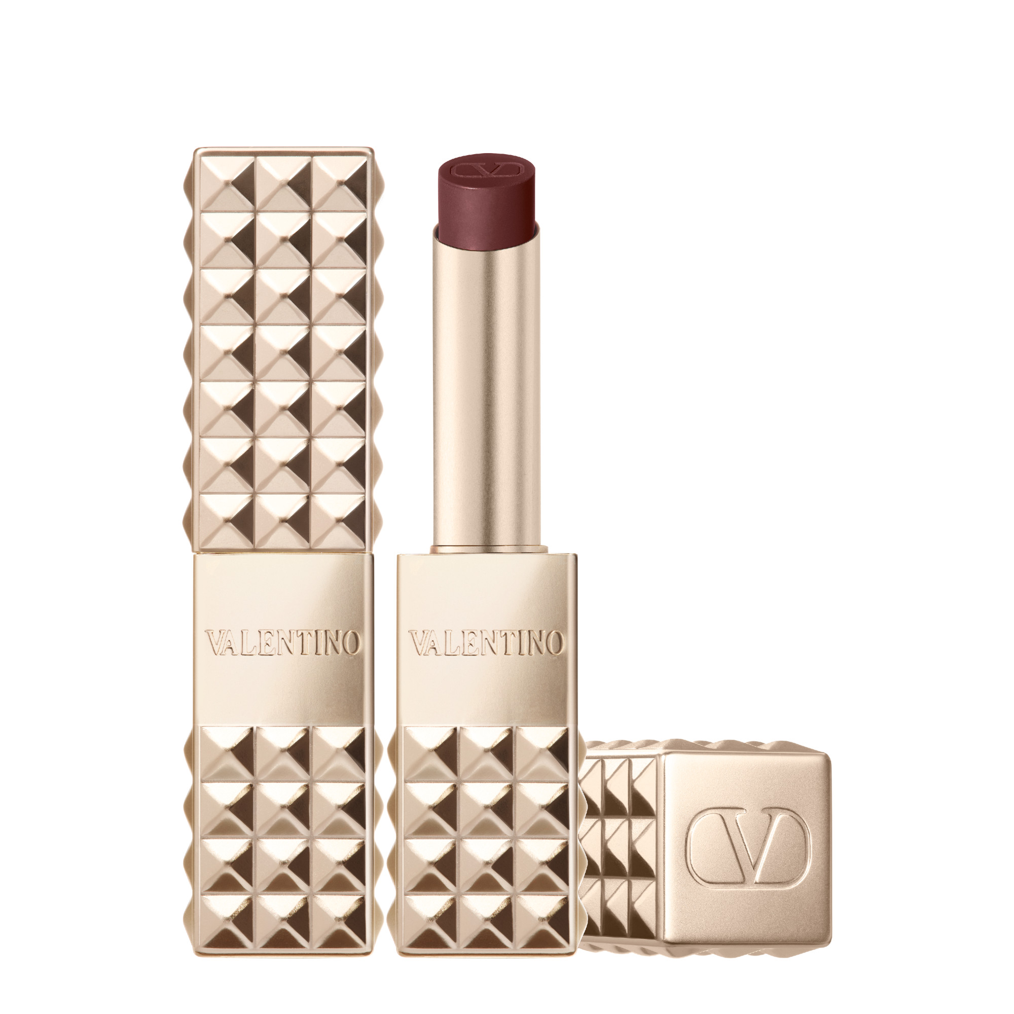 Valentino Beauty Spike Valentino Buttery Matte Lip Color Lipstick Shade 196A Dramatic Brown 48$