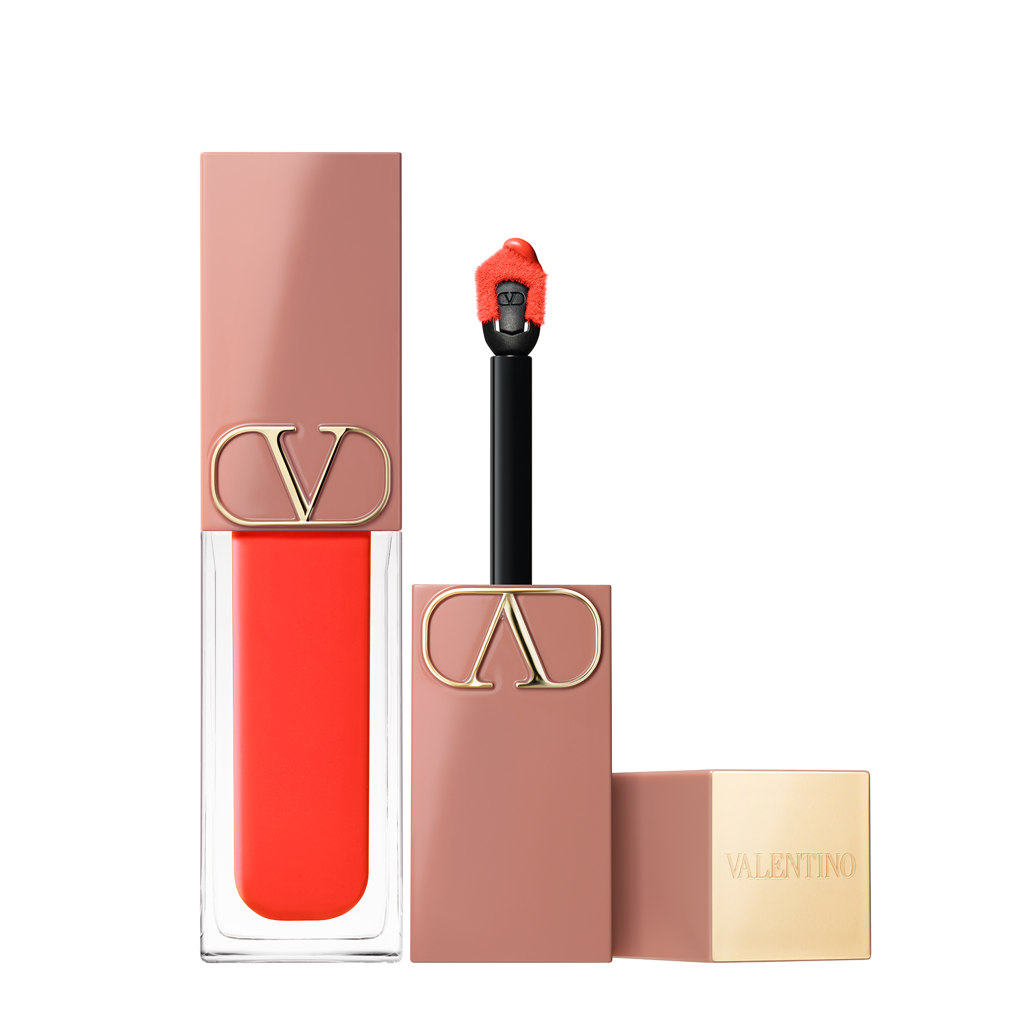 Valentino Beauty Liquirosso 2 In 1 Lip Blush Soft Matte Color Lipstick Shade 488A Ciao Rosso 40$