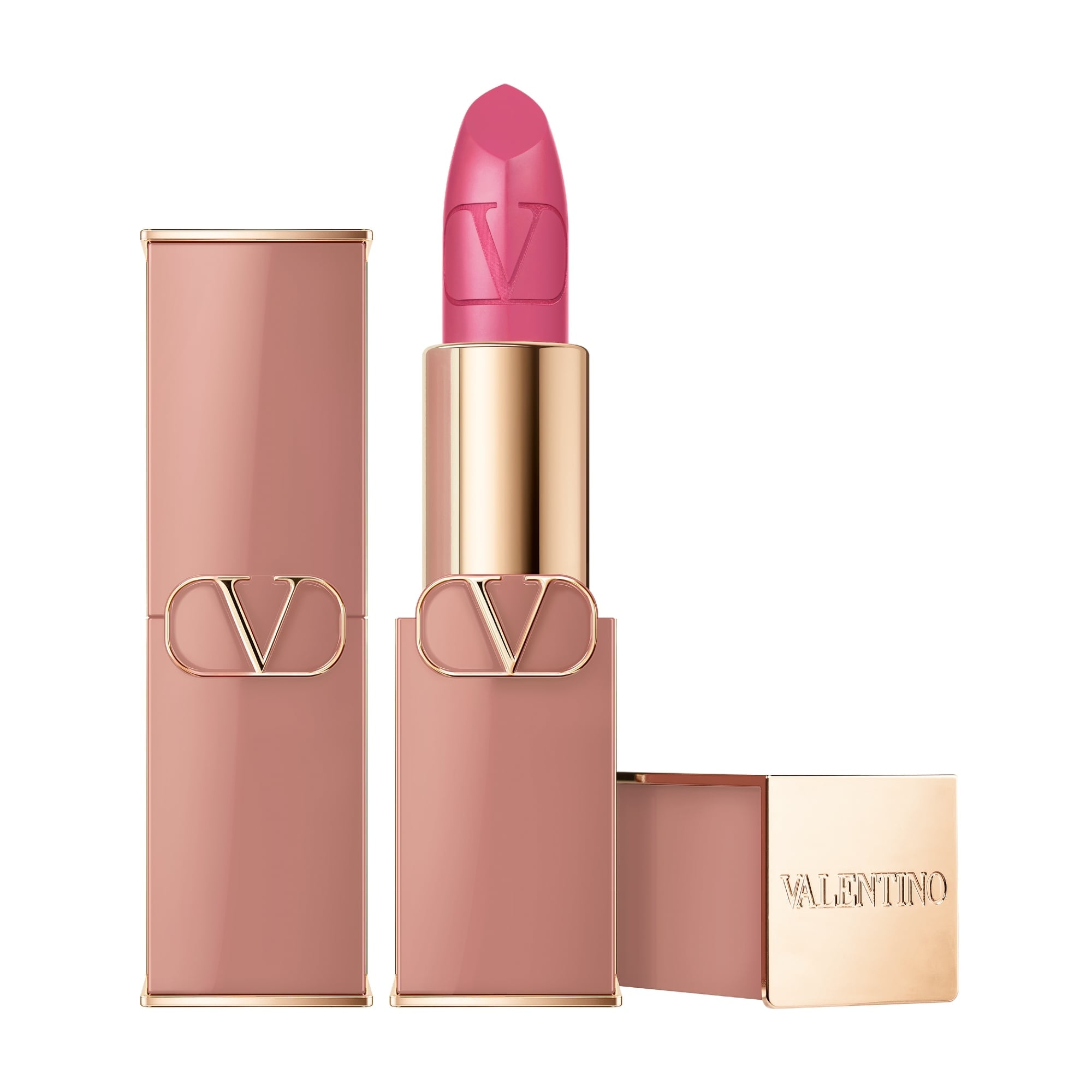 Valentino Beauty Rosso Satin Lipstick Shade 104R Rosa Carezza 45$