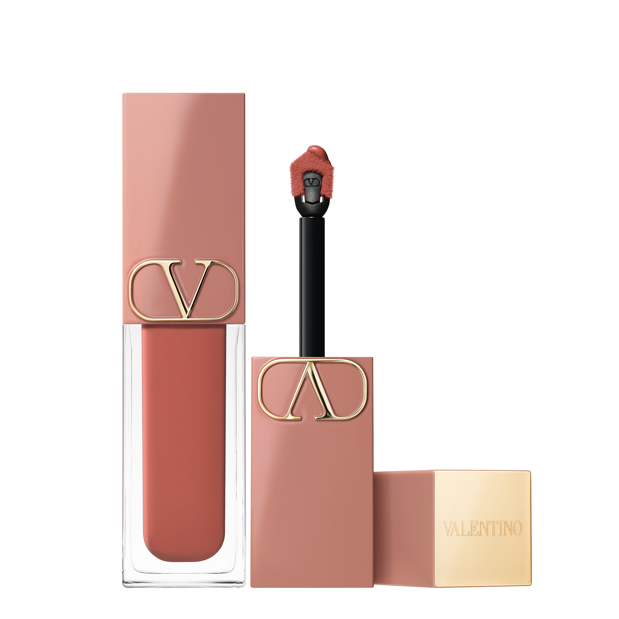 Valentino Beauty Liquirosso 2 In 1 Lip Blush Soft Matte Color Lipstick Shade 110A Into The Nude 40$